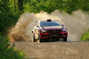 Conner Martell / Alex Gelsomino Skoda Fabia RS Rally2 on SS7, Refuge II.