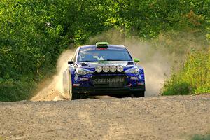 Patrick Gruszka / John Hall Hyundai i20 R5 on SS7, Refuge II.