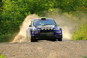 Patrick Gruszka / John Hall Hyundai i20 R5 on SS7, Refuge II.