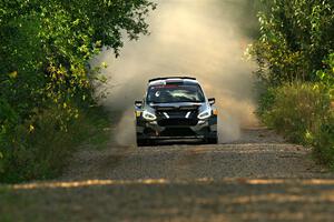 Javier Olivares / K.J. Miller Ford Fiesta Rally2 on SS7, Refuge II.