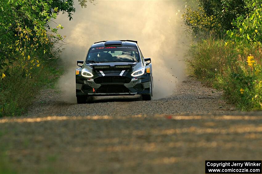Javier Olivares / K.J. Miller Ford Fiesta Rally2 on SS7, Refuge II.