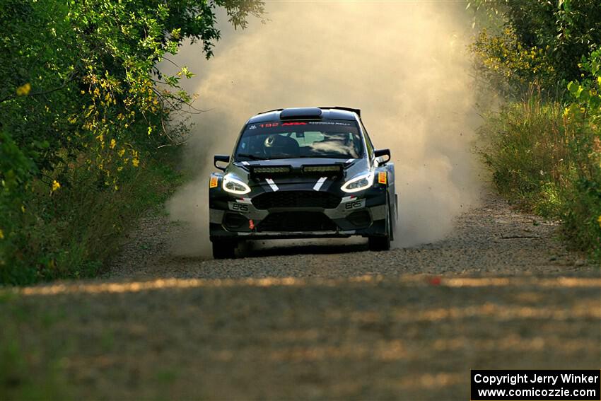 Javier Olivares / K.J. Miller Ford Fiesta Rally2 on SS7, Refuge II.