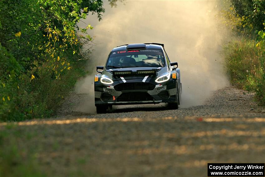 Javier Olivares / K.J. Miller Ford Fiesta Rally2 on SS7, Refuge II.