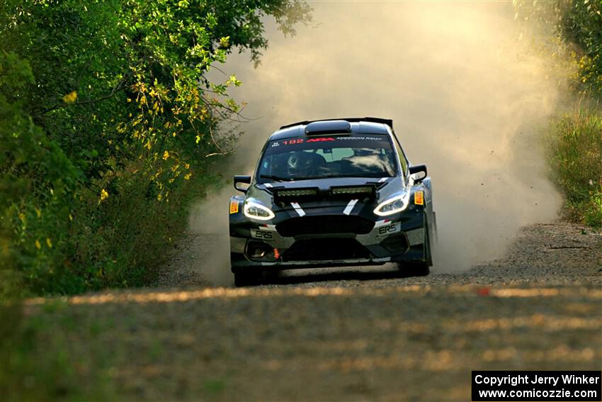 Javier Olivares / K.J. Miller Ford Fiesta Rally2 on SS7, Refuge II.