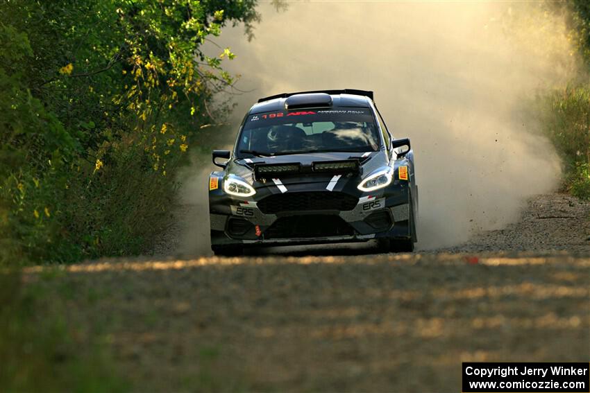 Javier Olivares / K.J. Miller Ford Fiesta Rally2 on SS7, Refuge II.