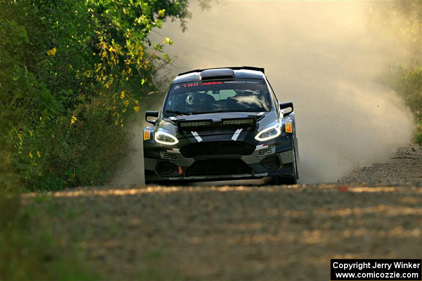 Javier Olivares / K.J. Miller Ford Fiesta Rally2 on SS7, Refuge II.
