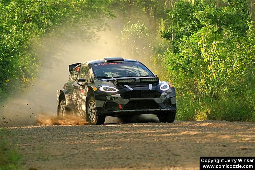 Javier Olivares / K.J. Miller Ford Fiesta Rally2 on SS7, Refuge II.