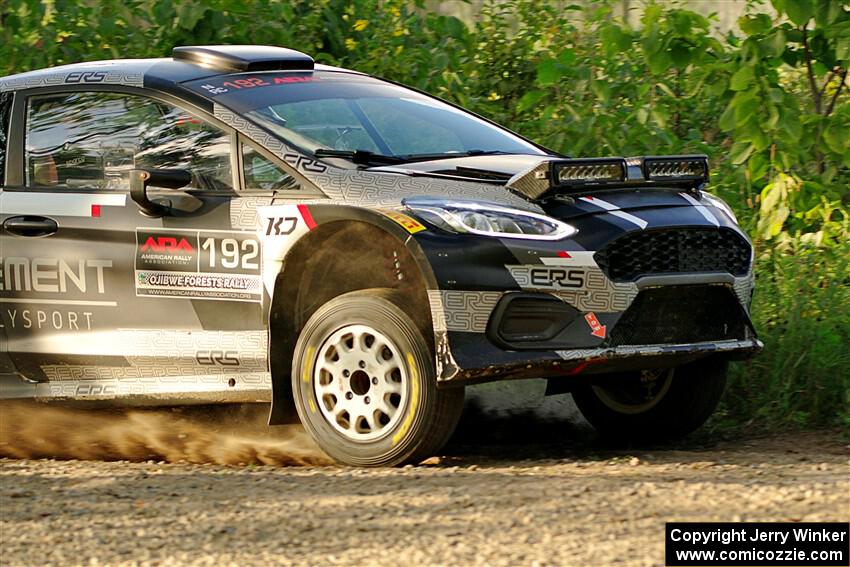 Javier Olivares / K.J. Miller Ford Fiesta Rally2 on SS7, Refuge II.