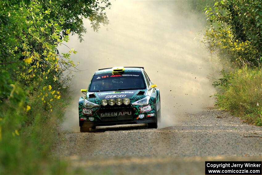Alastair Scully / Stefan Trajkov Hyundai i20 R5 on SS7, Refuge II.