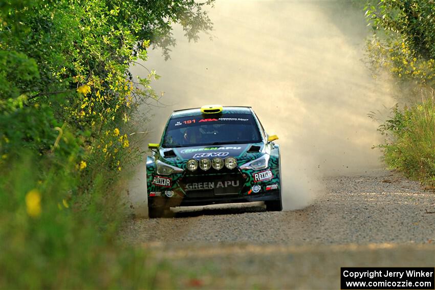 Alastair Scully / Stefan Trajkov Hyundai i20 R5 on SS7, Refuge II.