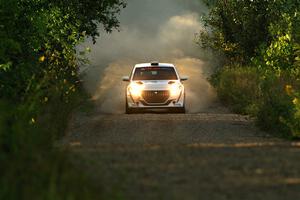 Sean Donnelly / Zach Pfeil Peugeot 208 Rally4 on SS7, Refuge II.