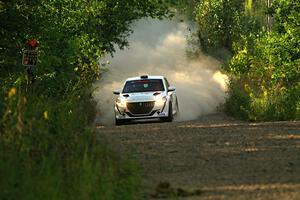 Sean Donnelly / Zach Pfeil Peugeot 208 Rally4 on SS7, Refuge II.