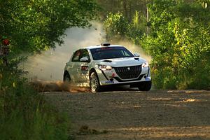 Sean Donnelly / Zach Pfeil Peugeot 208 Rally4 on SS7, Refuge II.