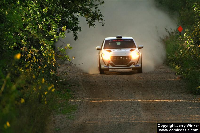 Sean Donnelly / Zach Pfeil Peugeot 208 Rally4 on SS7, Refuge II.