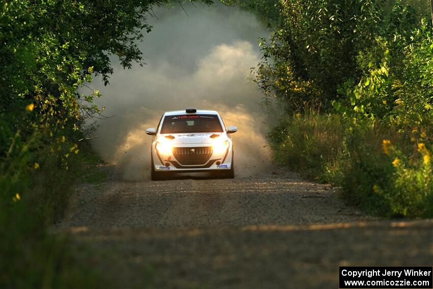 Sean Donnelly / Zach Pfeil Peugeot 208 Rally4 on SS7, Refuge II.