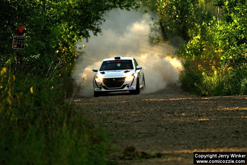 Sean Donnelly / Zach Pfeil Peugeot 208 Rally4 on SS7, Refuge II.