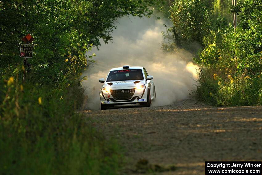 Sean Donnelly / Zach Pfeil Peugeot 208 Rally4 on SS7, Refuge II.