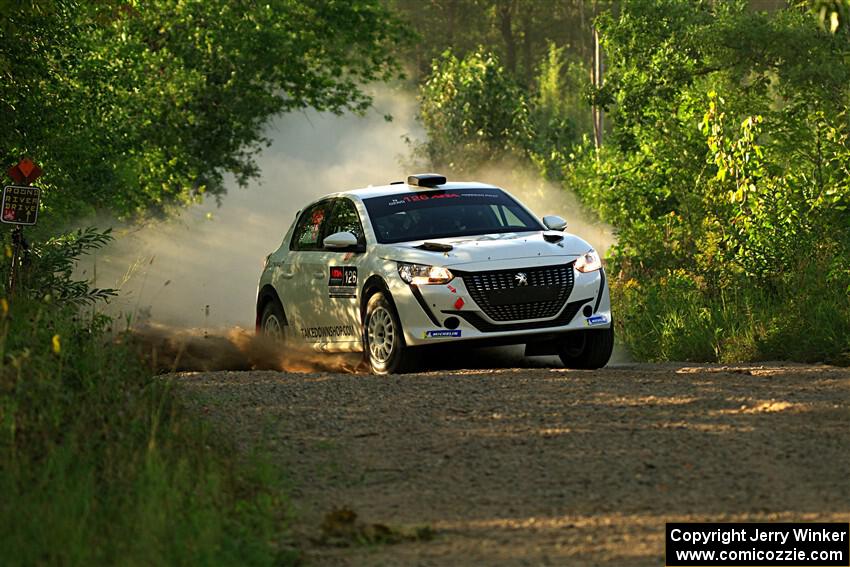 Sean Donnelly / Zach Pfeil Peugeot 208 Rally4 on SS7, Refuge II.