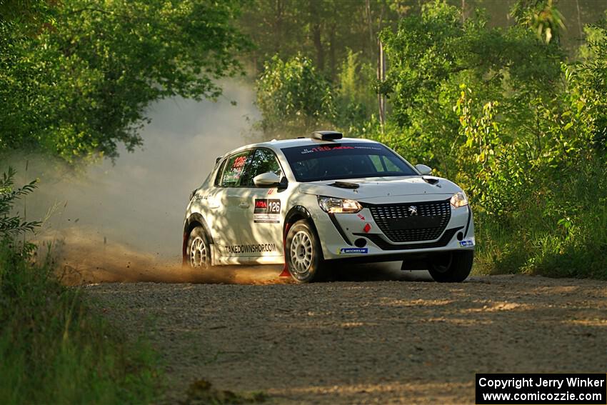 Sean Donnelly / Zach Pfeil Peugeot 208 Rally4 on SS7, Refuge II.