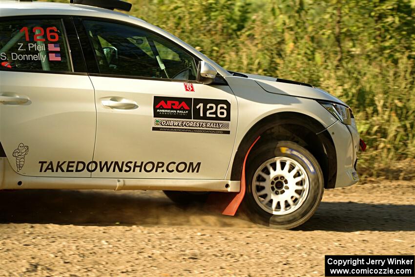 Sean Donnelly / Zach Pfeil Peugeot 208 Rally4 on SS7, Refuge II.