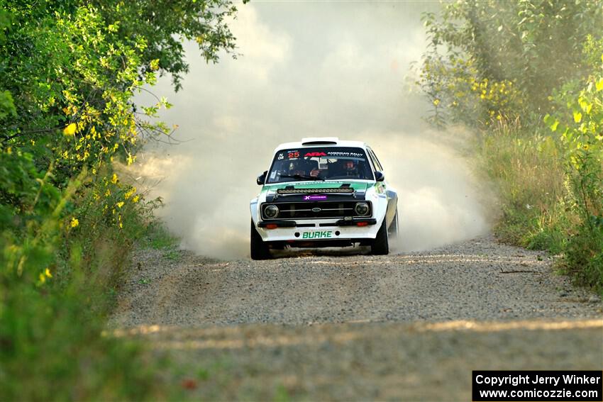 Seamus Burke / Gary McElhinney Ford Escort Mk II on SS7, Refuge II.