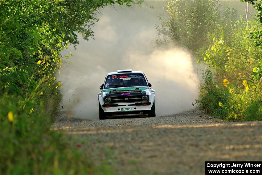 Seamus Burke / Gary McElhinney Ford Escort Mk II on SS7, Refuge II.