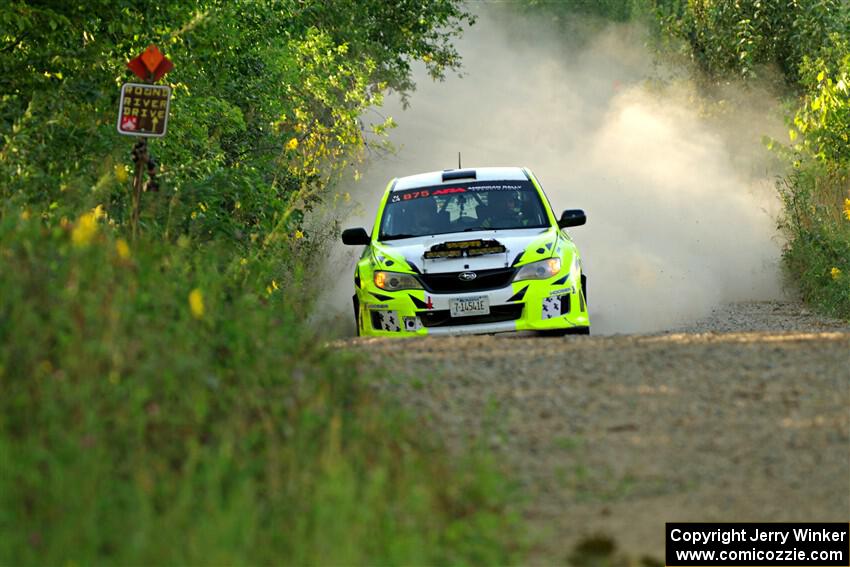Vincent Trudel / Glen Ray Subaru WRX STi on SS7, Refuge II.