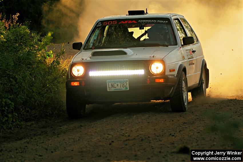 Josh Nykanen / Corey Morris VW GTI on SS7, Refuge II.