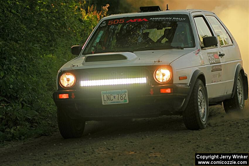 Josh Nykanen / Corey Morris VW GTI on SS7, Refuge II.
