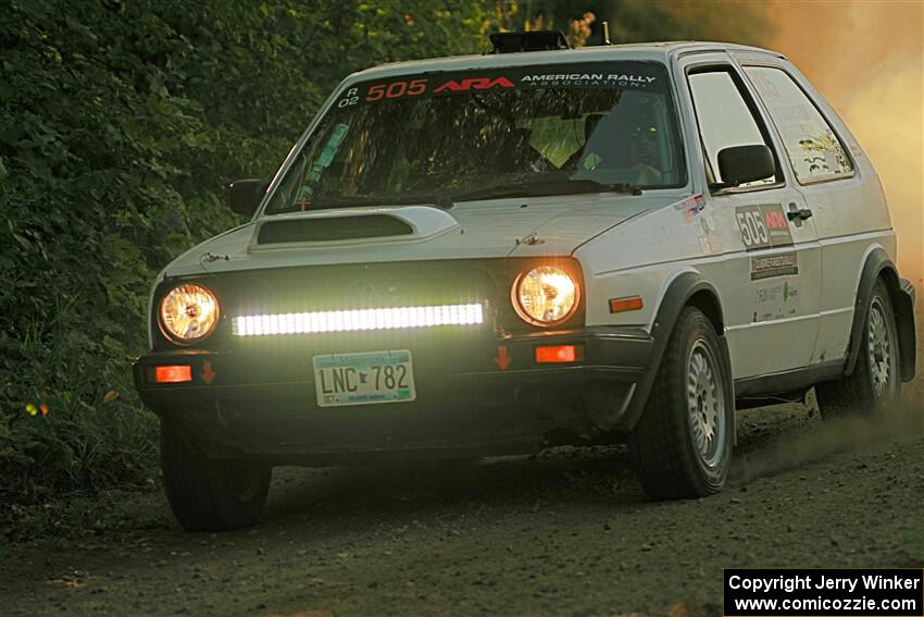 Josh Nykanen / Corey Morris VW GTI on SS7, Refuge II.