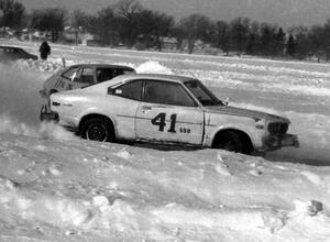 Don Coatsworth's Mazda RX-3 battles John Wyatt's Ford Pinto