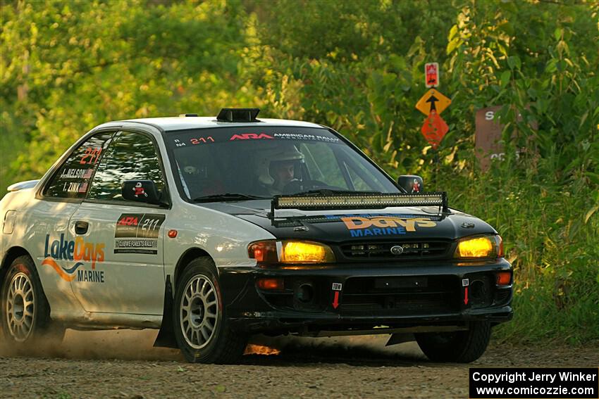 Jack Nelson / Isaac Zink Subaru Impreza on SS7, Refuge II.
