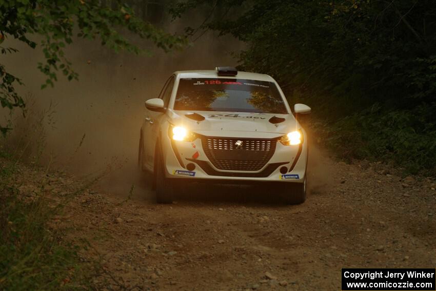 Sean Donnelly / Zach Pfeil Peugeot 208 Rally4 on SS9, Steamboat II.