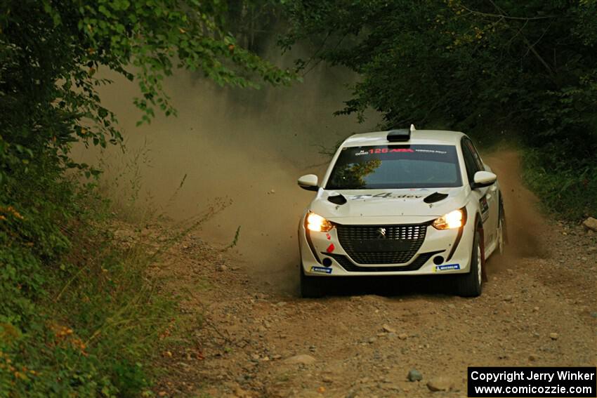 Sean Donnelly / Zach Pfeil Peugeot 208 Rally4 on SS9, Steamboat II.