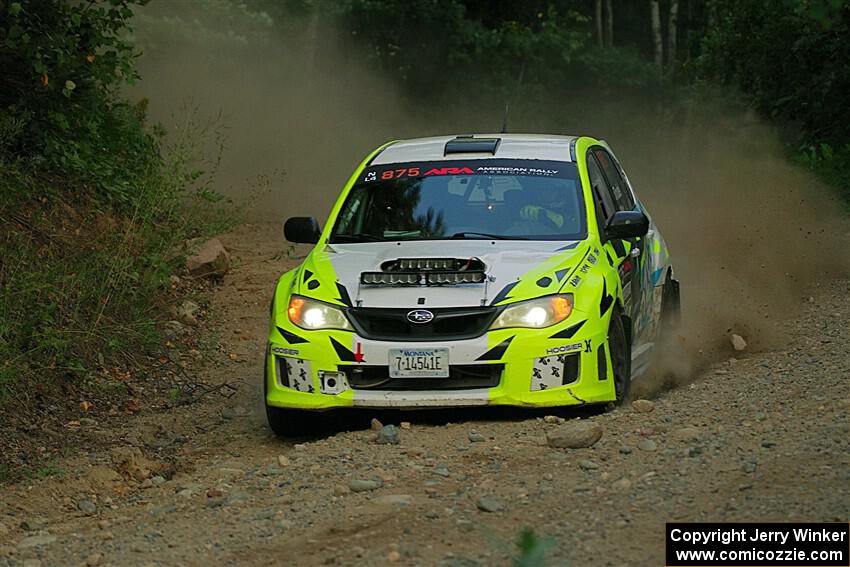 Vincent Trudel / Glen Ray Subaru WRX STi on SS9, Steamboat II.