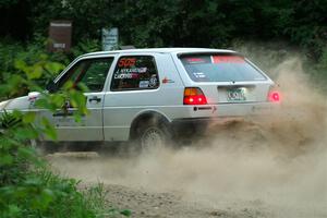 Josh Nykanen / Corey Morris VW GTI on SS9, Steamboat II.
