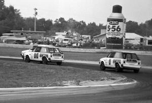 Karl Hacker leads Paul Hacker through turn 5.