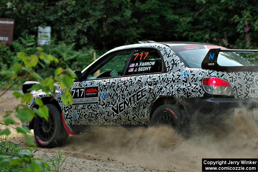 Peter Farrow / Jackson Sedivy Subaru WRX on SS9, Steamboat II.
