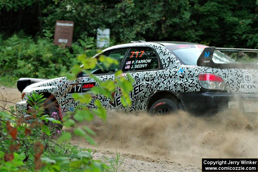 Peter Farrow / Jackson Sedivy Subaru WRX on SS9, Steamboat II.
