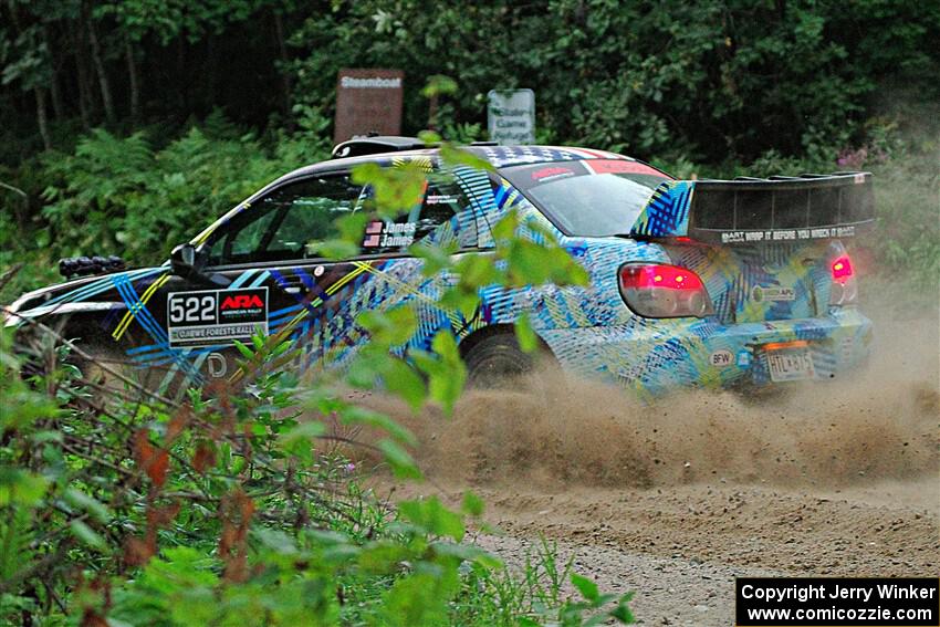 Matt James / Jackie James Subaru Impreza on SS9, Steamboat II.