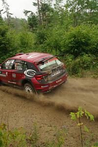 Conner Martell / Alex Gelsomino Skoda Fabia RS Rally2 on SS11, Otterkill I.