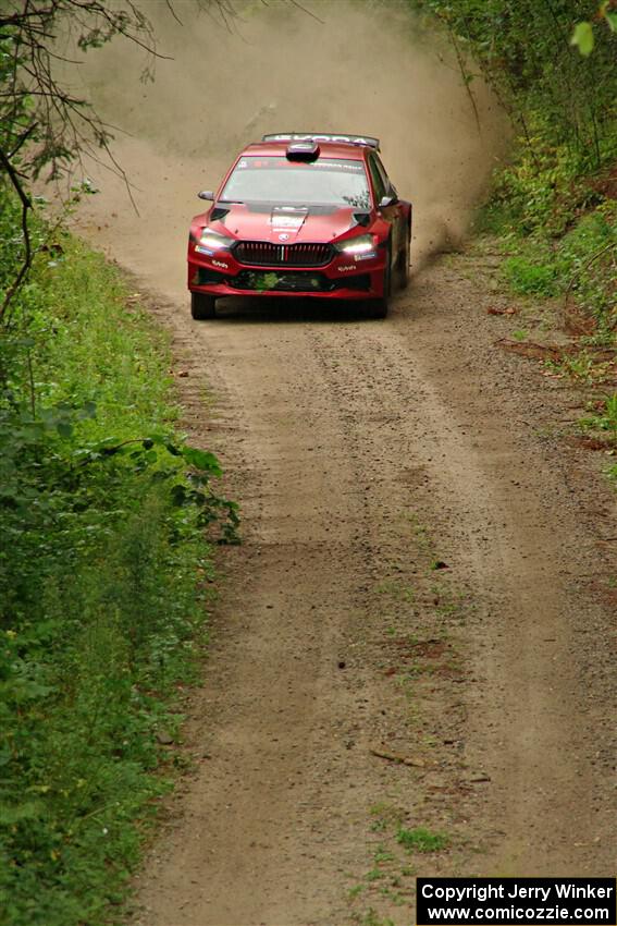 Conner Martell / Alex Gelsomino Skoda Fabia RS Rally2 on SS11, Otterkill I.