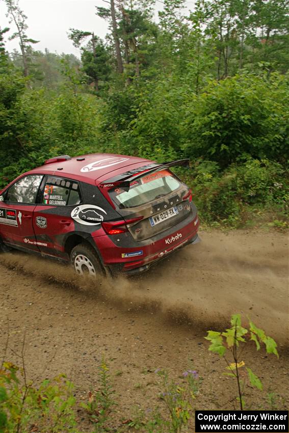 Conner Martell / Alex Gelsomino Skoda Fabia RS Rally2 on SS11, Otterkill I.