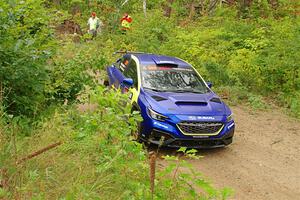 Travis Pastrana / Rhianon Gelsomino Subaru WRX ARA25L on SS11, Otterkill I.