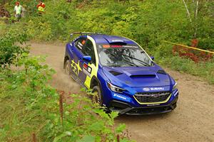 Travis Pastrana / Rhianon Gelsomino Subaru WRX ARA25L on SS11, Otterkill I.