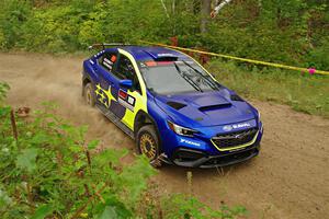 Travis Pastrana / Rhianon Gelsomino Subaru WRX ARA25L on SS11, Otterkill I.