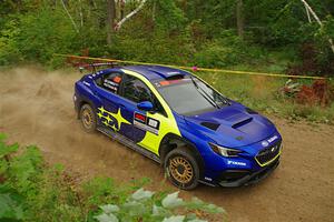 Travis Pastrana / Rhianon Gelsomino Subaru WRX ARA25L on SS11, Otterkill I.