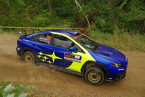 Travis Pastrana / Rhianon Gelsomino Subaru WRX ARA25L on SS11, Otterkill I.