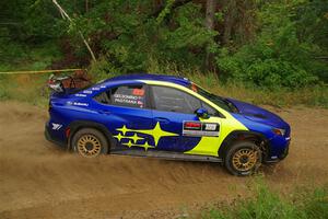 Travis Pastrana / Rhianon Gelsomino Subaru WRX ARA25L on SS11, Otterkill I.