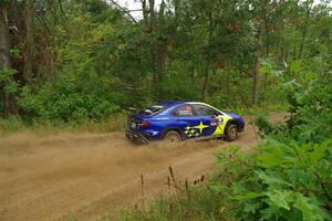 Travis Pastrana / Rhianon Gelsomino Subaru WRX ARA25L on SS11, Otterkill I.